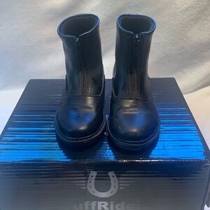 Tuff Rider winter fleece lined front zip paddock boot size 13.